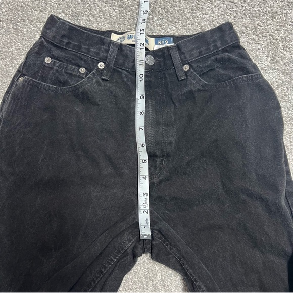 Vintage Gap Jeans Womens 8 Black Reverse Fit Ankle No 9 Y2K Grunge Regular USA - Picture 4 of 8